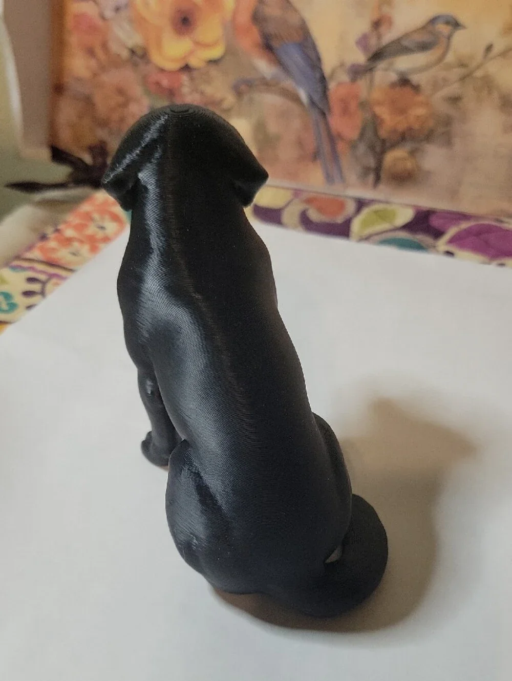 Black Labrador Dog Figurine -